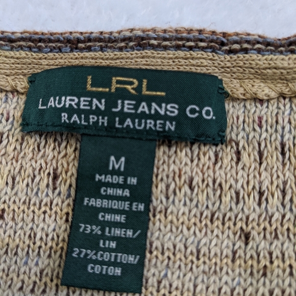 Ralph Lauren Aztec linen knitted sleeveless top - Picture 4 of 5